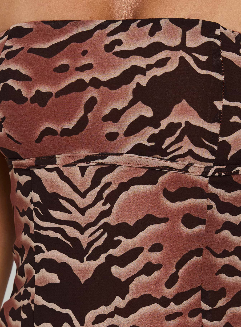Tipsy Strapless Top Animal Multi