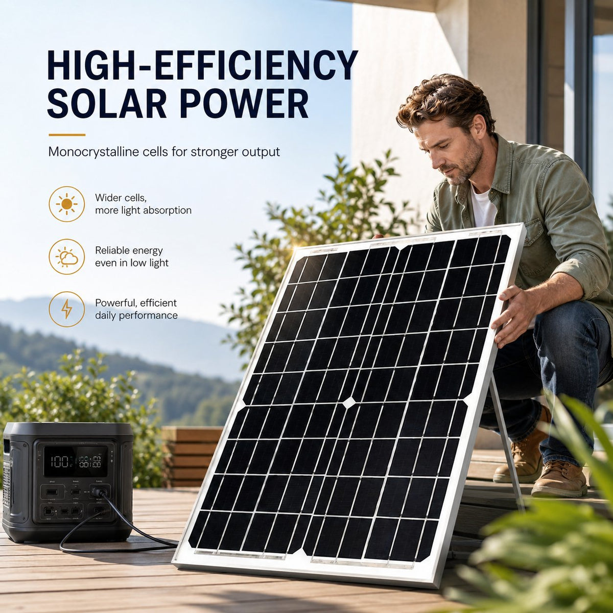 ☀️ High-Efficiency Monocrystalline Solar Panel