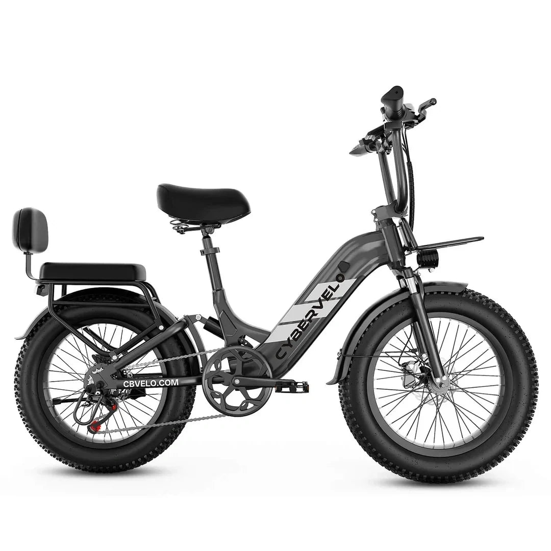 Pedal Electric Bike, 80 Miles Range, 400 lbs Weight Capacity