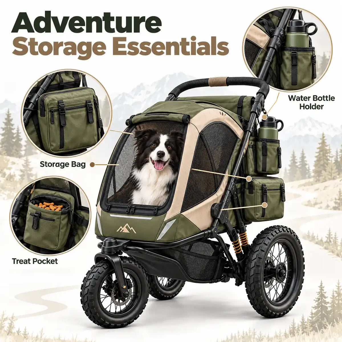 Wagcario™ TerraTrail Adventure Pet Jogger